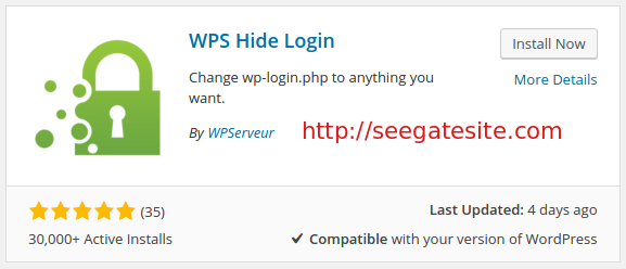 hide wordpress login